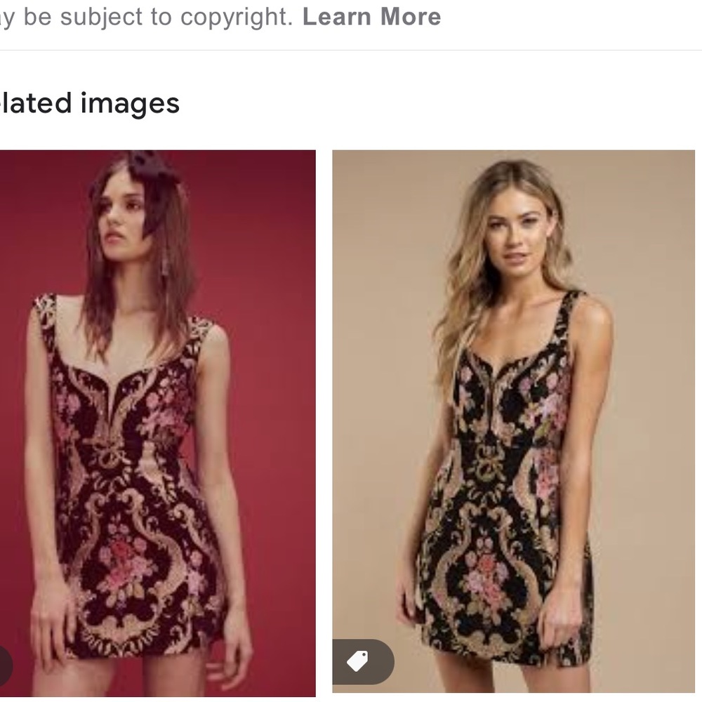 For Love and Lemons tapestry brocade dress